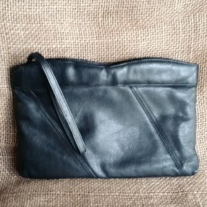 Borsa Veneto Black Clutch Purse Wristlet
